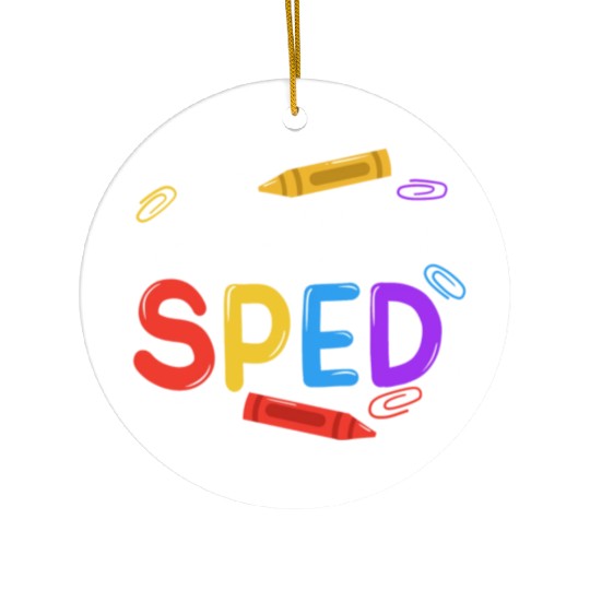 Sped Special Education Sped Teacher Student Ceramic Ornaments