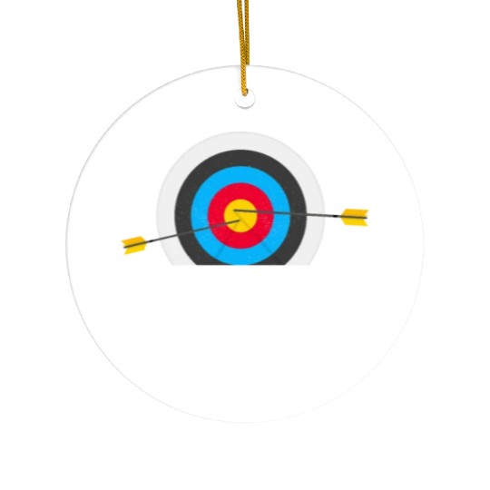 My Idea Of Group Therapy Bow & Arrows Target Arche Ceramic Ornaments