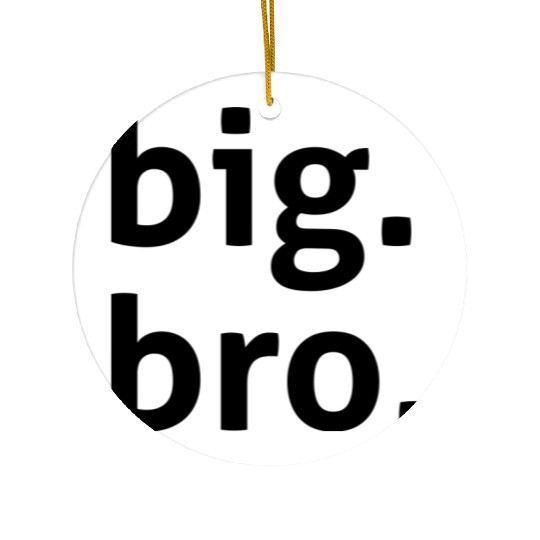 The big brother announcement Ceramic Ornaments