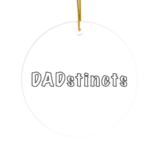 Dadstinct. Clear Ceramic Ornaments
