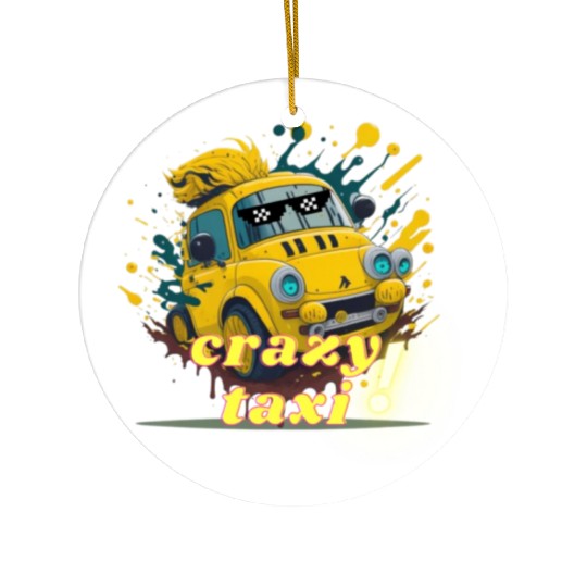 crazy taxi Ceramic Ornaments