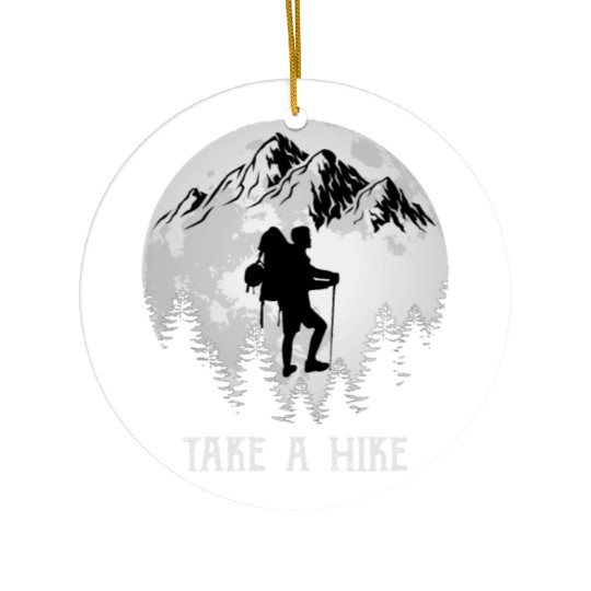 Take a Hike Wanderlust Hiking Ceramic Ornaments