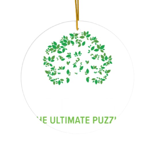 Genealogy The Ultimate Puzzle Genealogist Ceramic Ornaments