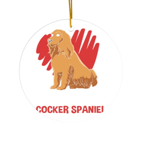 Dog Lover I Love My Cocker Spaniel Ceramic Ornaments