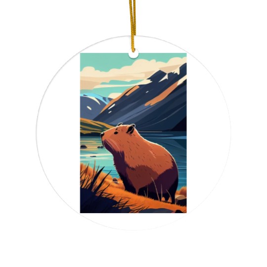 Capybara Nature Capibara Ceramic Ornaments