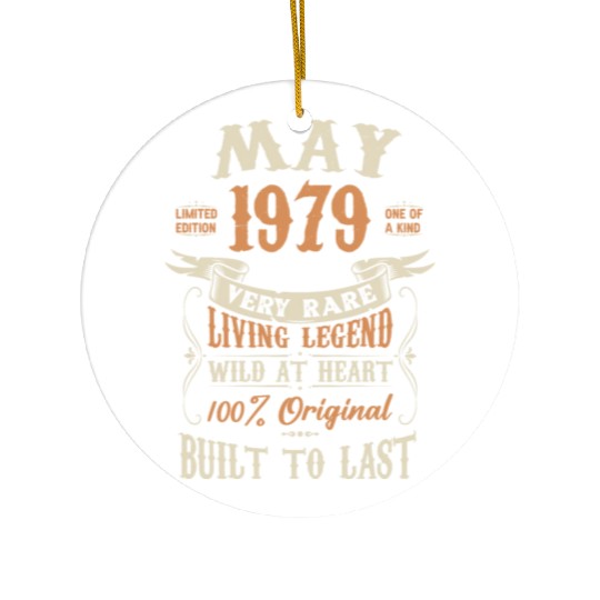 May 1979 Birthday Surprise Ceramic Ornaments