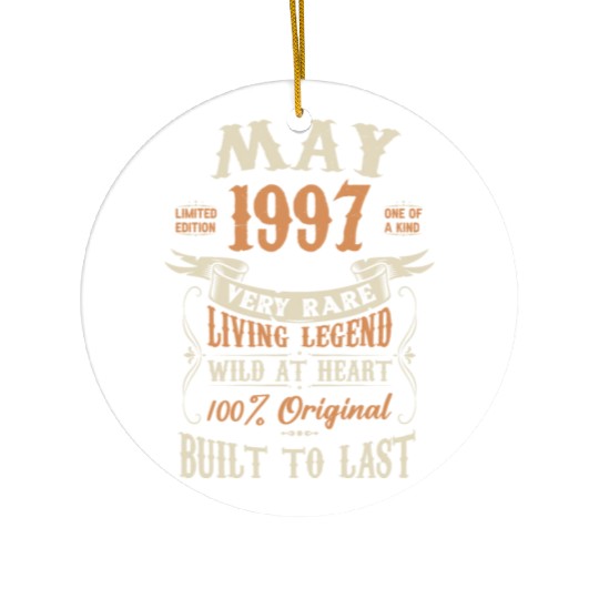 May 1997 Birthday Surprise Ceramic Ornaments