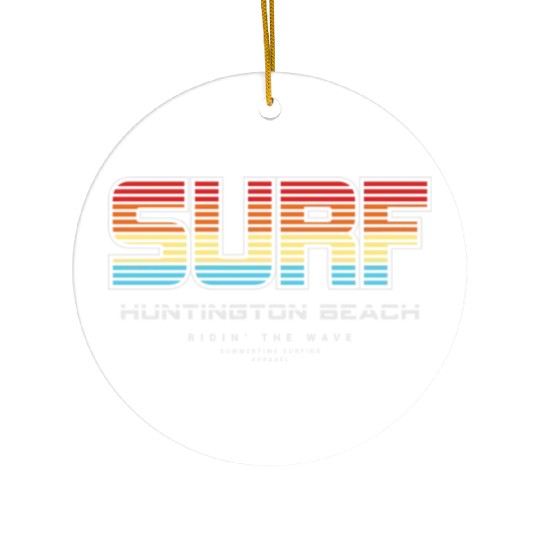 Surf in Huntington Beach nature Ceramic Ornaments