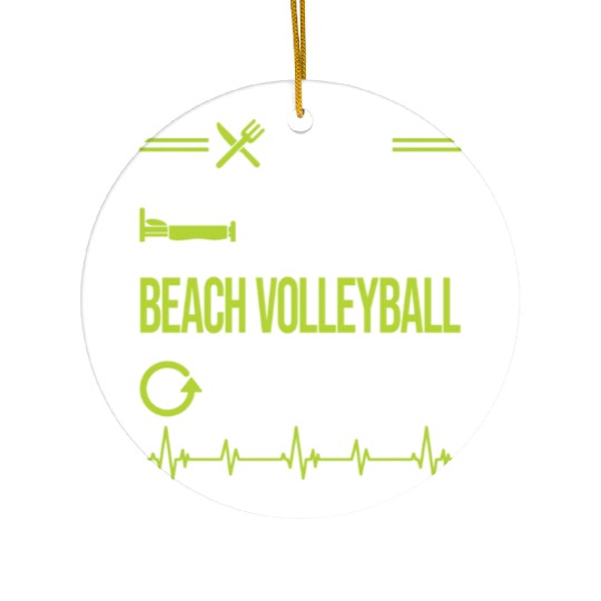 Funny Eat Sleep Repeat Beach Volleyball nostalgia Ceramic Ornaments