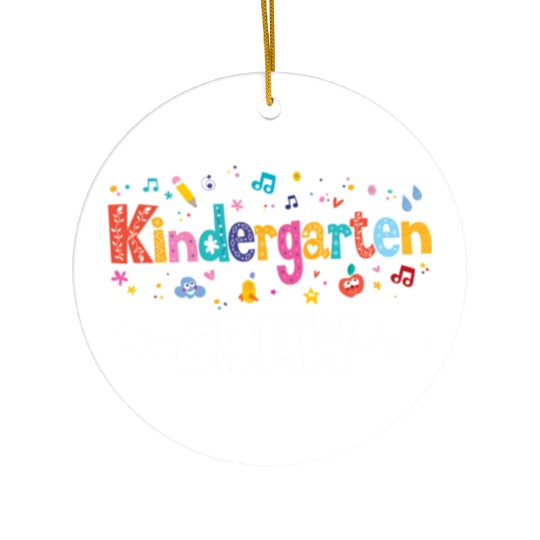 Kindergarten Crew Teacher Team Kinder squad Ceramic Ornaments