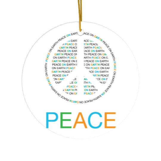 Peace On Earth Ceramic Ornaments