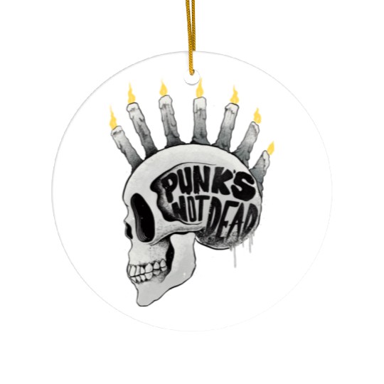 Punk Skull Ceramic Ornaments