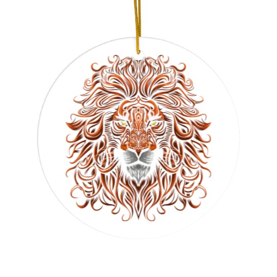 Lion s Mane Ceramic Ornaments
