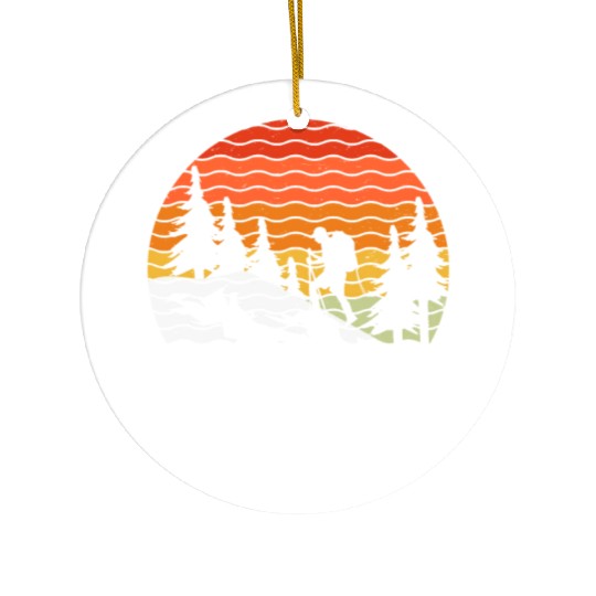 Hiker funny Beer lover Hiking Mountaineering Ceramic Ornaments