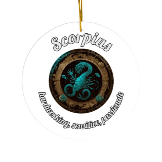 Scorpius Zodiac Sign Scorpio Astronomy Ceramic Ornaments