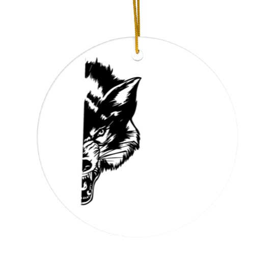 We Respect The Alpha Wolf Ceramic Ornaments