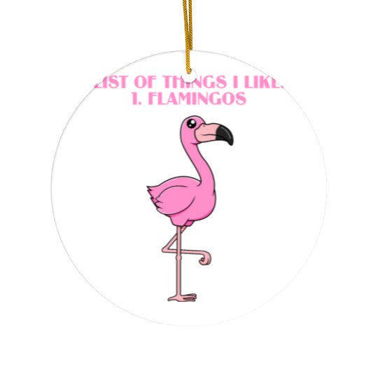 Funny Flamingo For Flamingo Lover Ceramic Ornaments