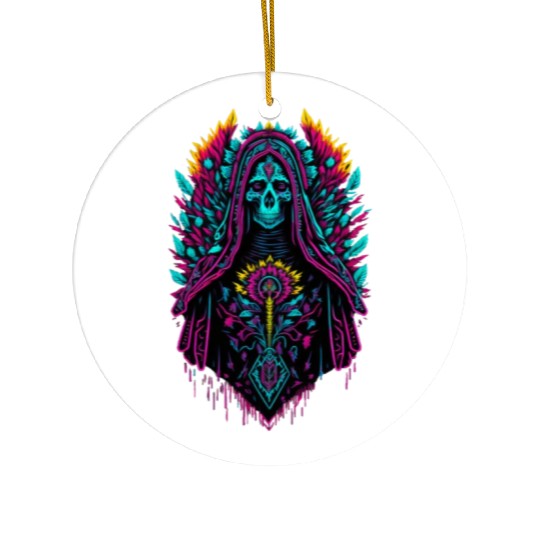 Holy Death of Guadalupe Ceramic Ornaments