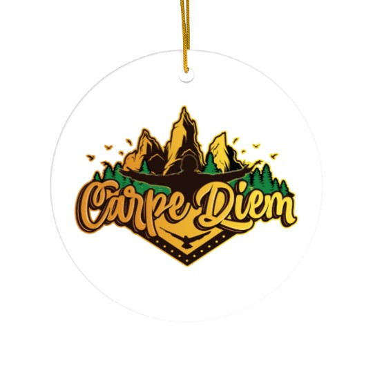 Carpe Diem Ceramic Ornaments