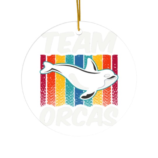 Team Orcas Orca Protect Whale Sea Ceramic Ornaments