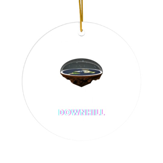 FLAT EARTH Ceramic Ornaments
