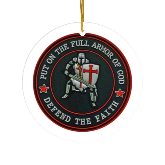 Armor Of God Defender Of Faith Ceramic Ornaments