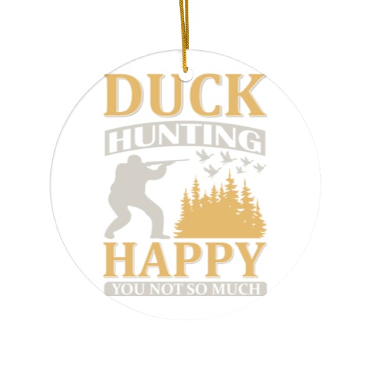 Duck Hunting Ceramic Ornaments