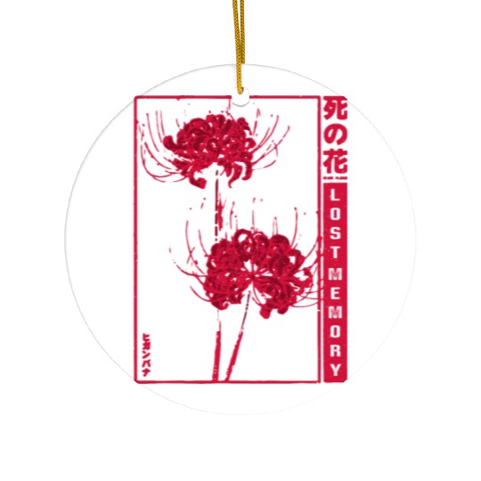 Lost Memory - red spider lily Ceramic Ornaments