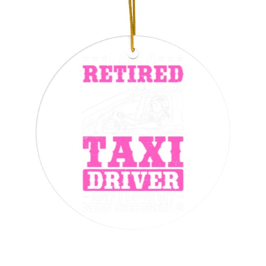Professional Driver Cab Driver Outfit Taxi Lover Ceramic Ornaments