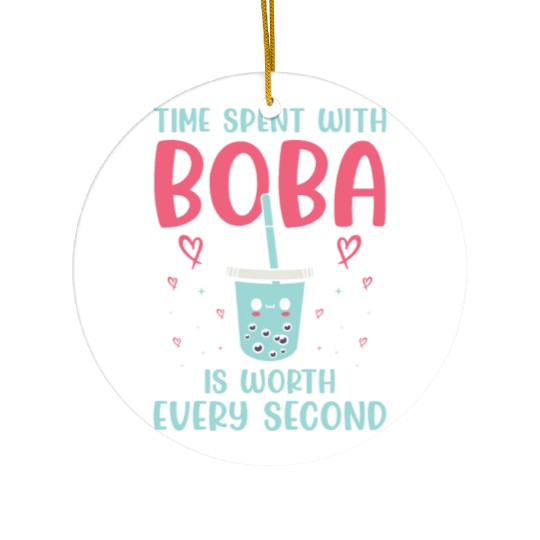 Bubble Tea Lover Boba Tea Drinker Korean Drink Ceramic Ornaments