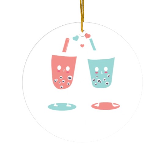 Bes Teas Bubble Tea Lover Boba Tea Drinker Korean Ceramic Ornaments