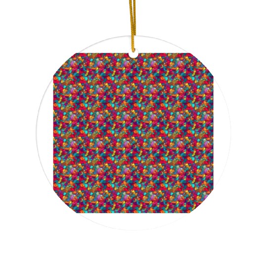 Stained glass pattern Ceramic Ornaments