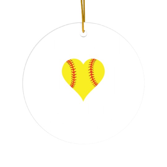 SOFTBALL DAD LIKE NORMAL DADS BUT POORER Ceramic Ornaments