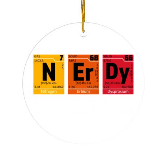 Cool Nerd Design Nerdy By Nature Ceramic Ornaments