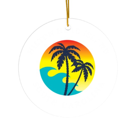 Hilton Head Island South Carolina Ceramic Ornaments