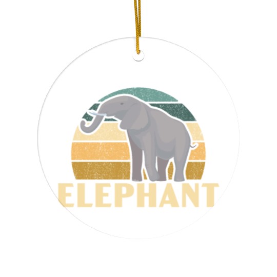 Elephant Lover Wildlife Animal Zoo Zookeeper Ceramic Ornaments