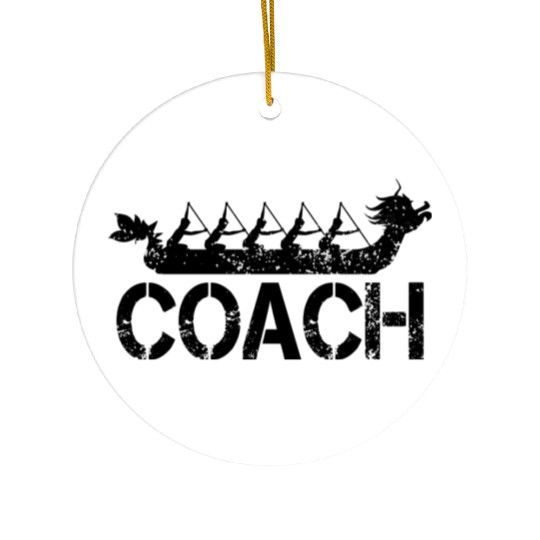 Dragon Boat Racing Team Coach Ceramic Ornaments