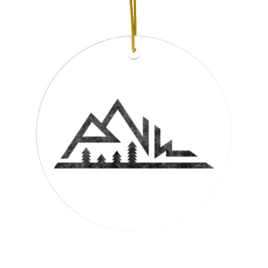 PNW Mountains Pacific Northwest Native Light Ceramic Ornaments