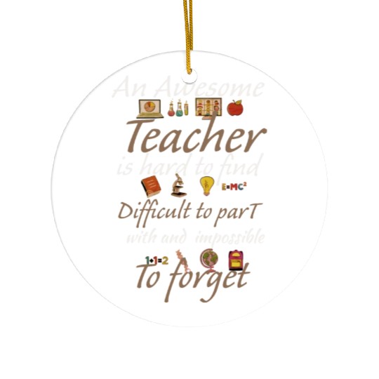 teacher training Ceramic Ornaments