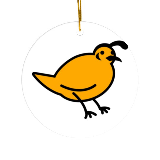 a quail bird Ceramic Ornaments