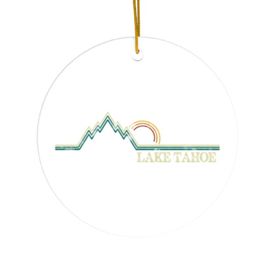 Summer Lake Tahoe California Ceramic Ornaments