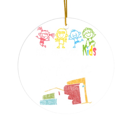 All The Are Reading Daycare Reading Teacher Book Ceramic Ornaments