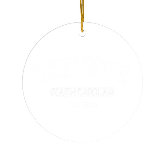 Charleston South Carolina Est 1670 Ceramic Ornaments