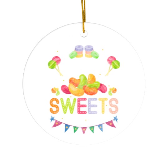 Chocolate Sugar Snacking Lollipop Ceramic Ornaments