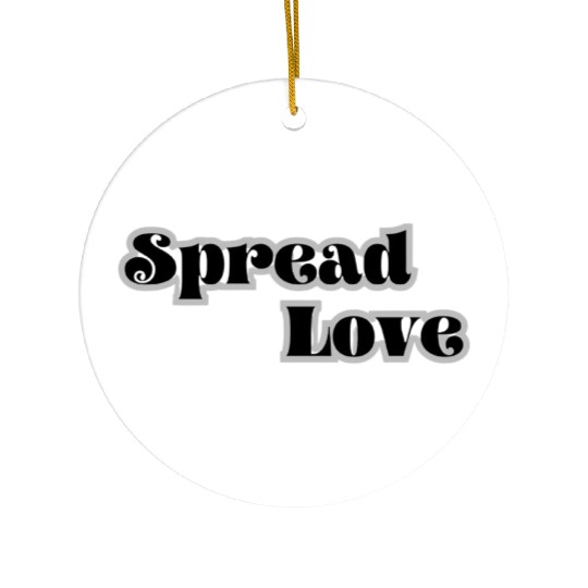 Spread Love Ceramic Ornaments