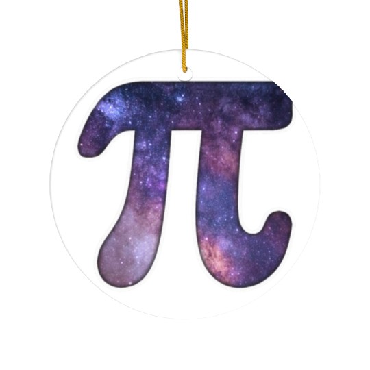Galaxy Pi Math Science Astronomy Geek 3 14 Pi Day Ceramic Ornaments