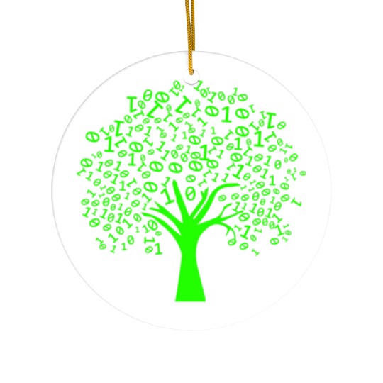 Funny Binary Tree Computer Science Coding Ceramic Ornaments