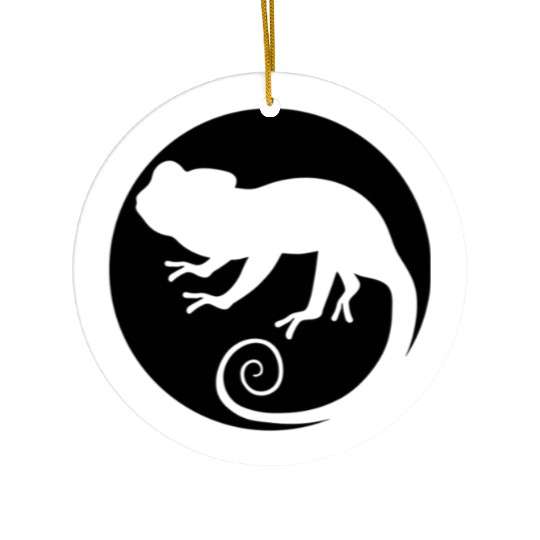 circle round logo silhouette silhouette shadow bla Ceramic Ornaments