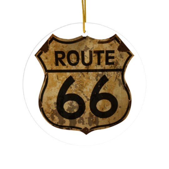 Route 66 USA Ceramic Ornaments