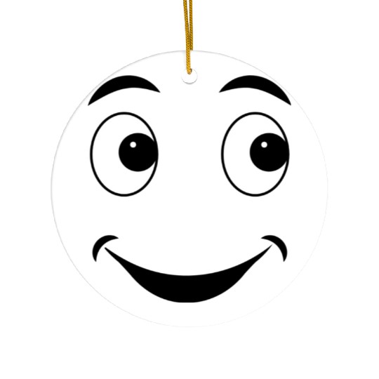 Smile face Ceramic Ornaments